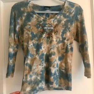 Harley-Davidson Tie Dye Top